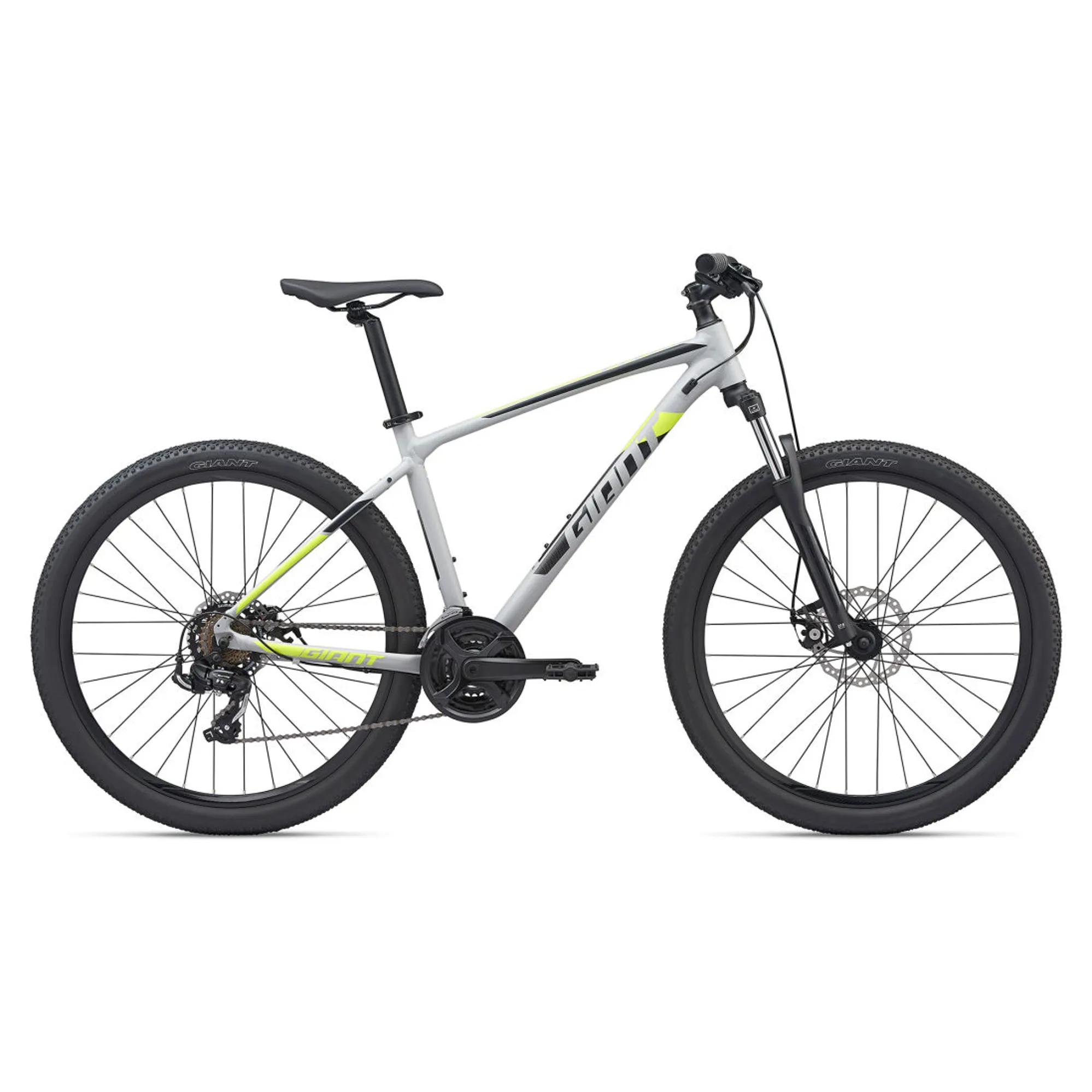 Giant ATX Disc 26 2020 Hardtail Mountain Bike Grey/Yellow