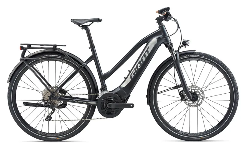 Giant Explore E+ 1 Pro Stagger Frame 2020 Electric Urban Bike - Black