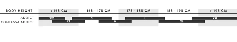 Addict Size Guide