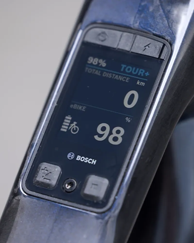Bosch Kiox display integrated into the Orbea Wild electric mountain bike top tube