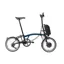 Brompton C Line Explore 2024 High 12-Speed Electric Folding Bike - Ocean Blue - Ext.Post