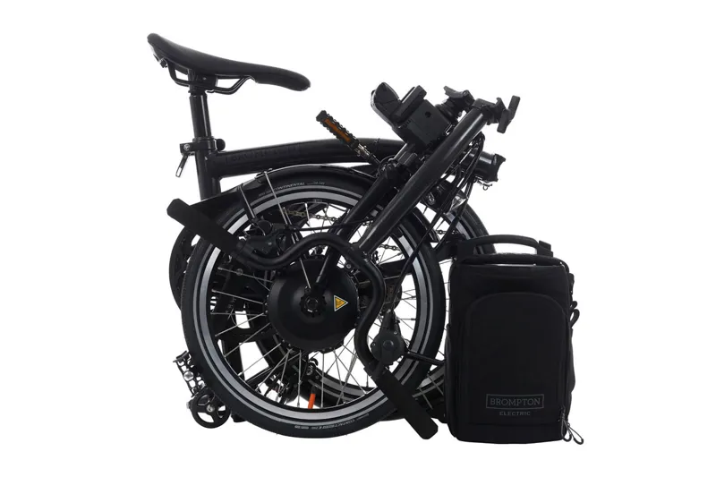 Brompton M4L P Line 2024 Electric Folding Bike - Midnight Black Met-3