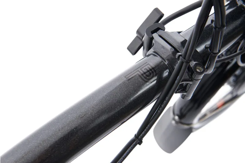 Brompton M4L P Line 2024 Electric Folding Bike - Midnight Black Met-7