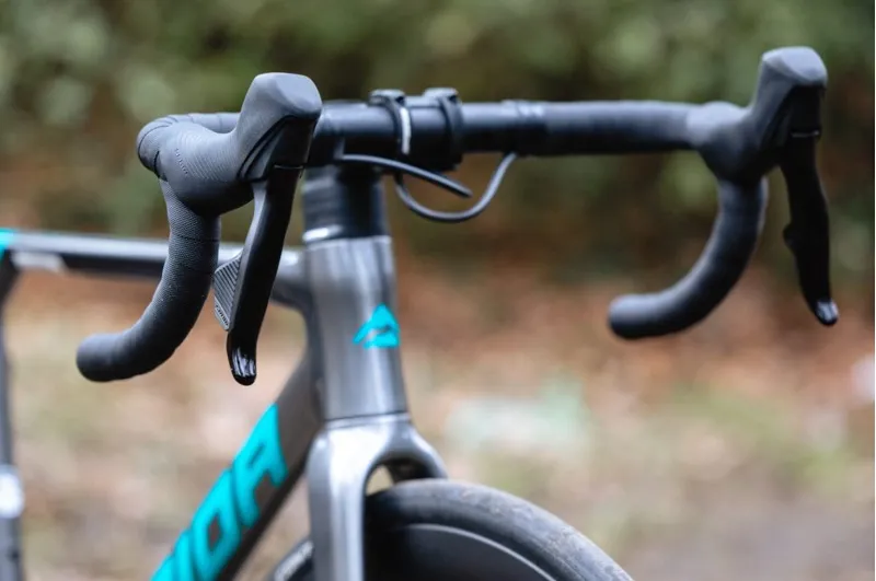 Merida Scultura 7000 2024 Carbon Road Race Bike - Grey/Teal-2