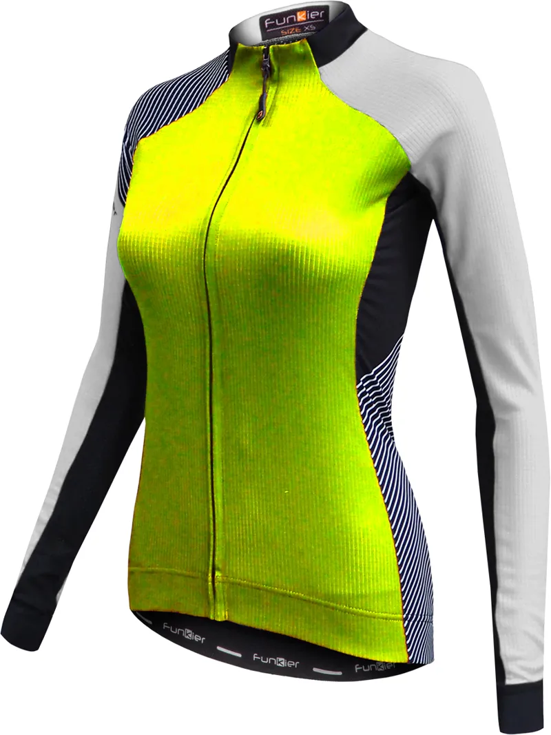 Funkier Mataro Womens Pro Microfleece Long Sleeve Jersey - Yellow