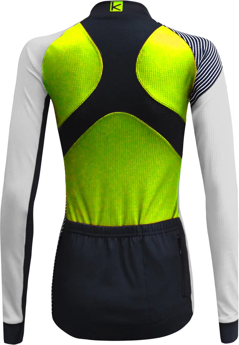Funkier Mataro Womens Pro Microfleece Long Sleeve Jersey - Yellow-2