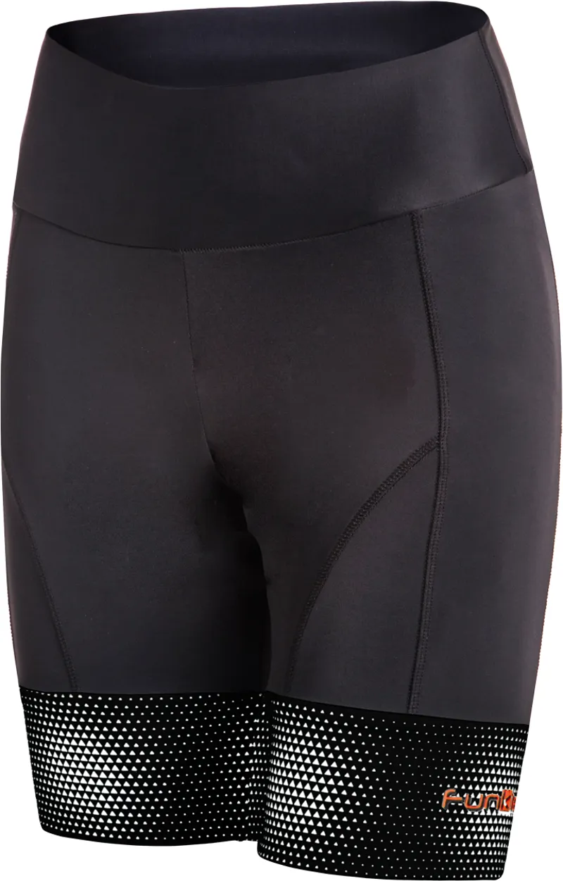 Funkier Covina Womens 6 Panel Shorts - Black