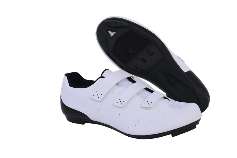 FLR F-37 Clipless Road Shoes - White/Black
