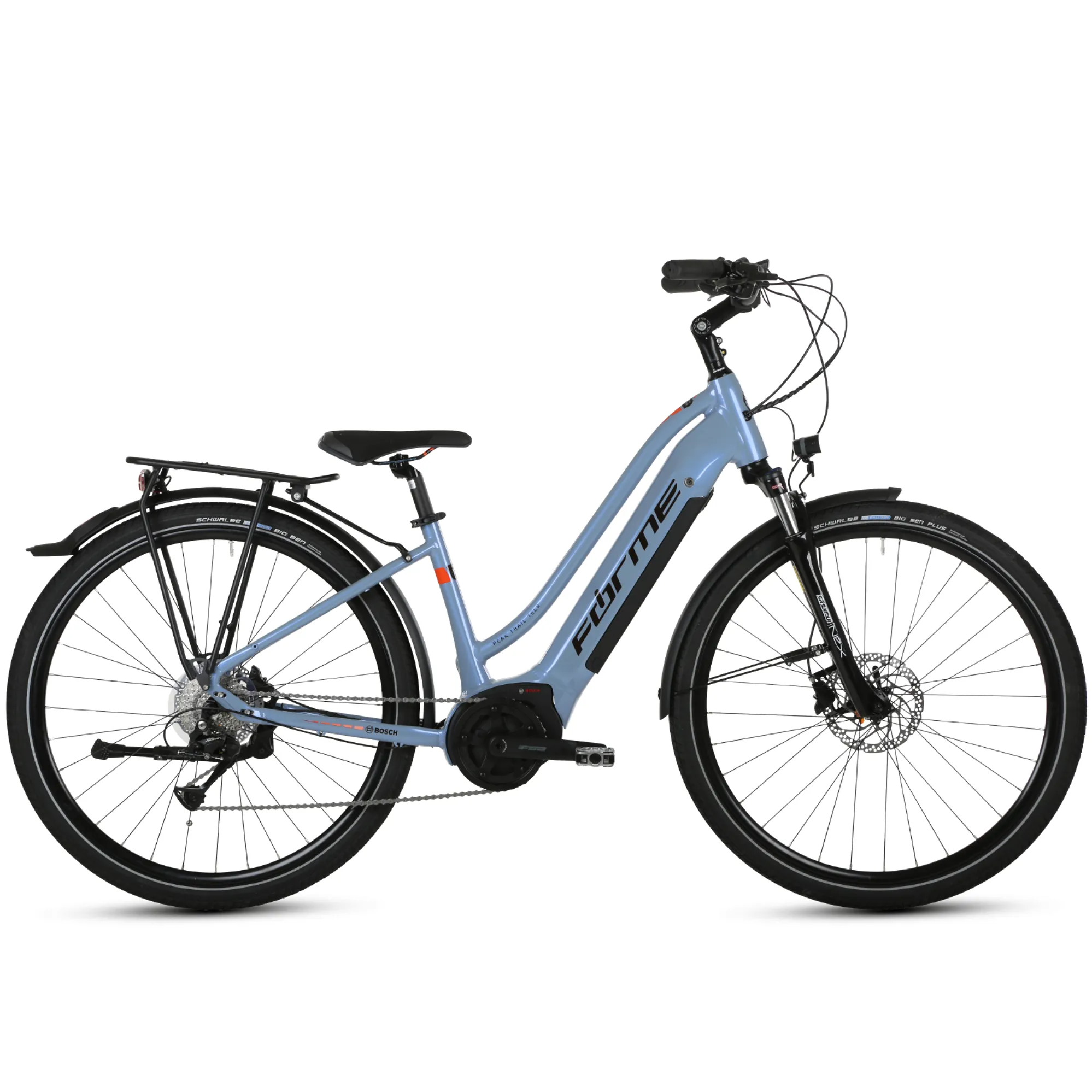 Forme Peak Trail 1ELS Unisex Electric Hybrid Bike Blue Teal