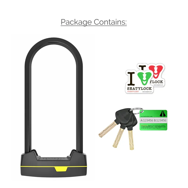 Seatylock Pentagon Gold Rated U Lock - 300mm-5