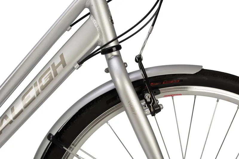 Raleigh Pioneer Low Step 2018 Womens Hybrid Bike - Silver-5