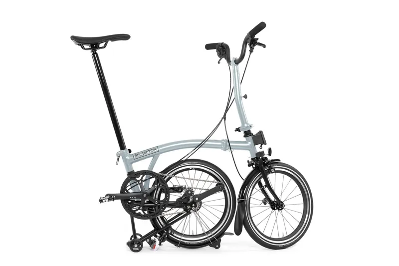 Brompton P Line 4 Speed Mid Bar 2026 Folding Bike - Lunar Ice 54T-2