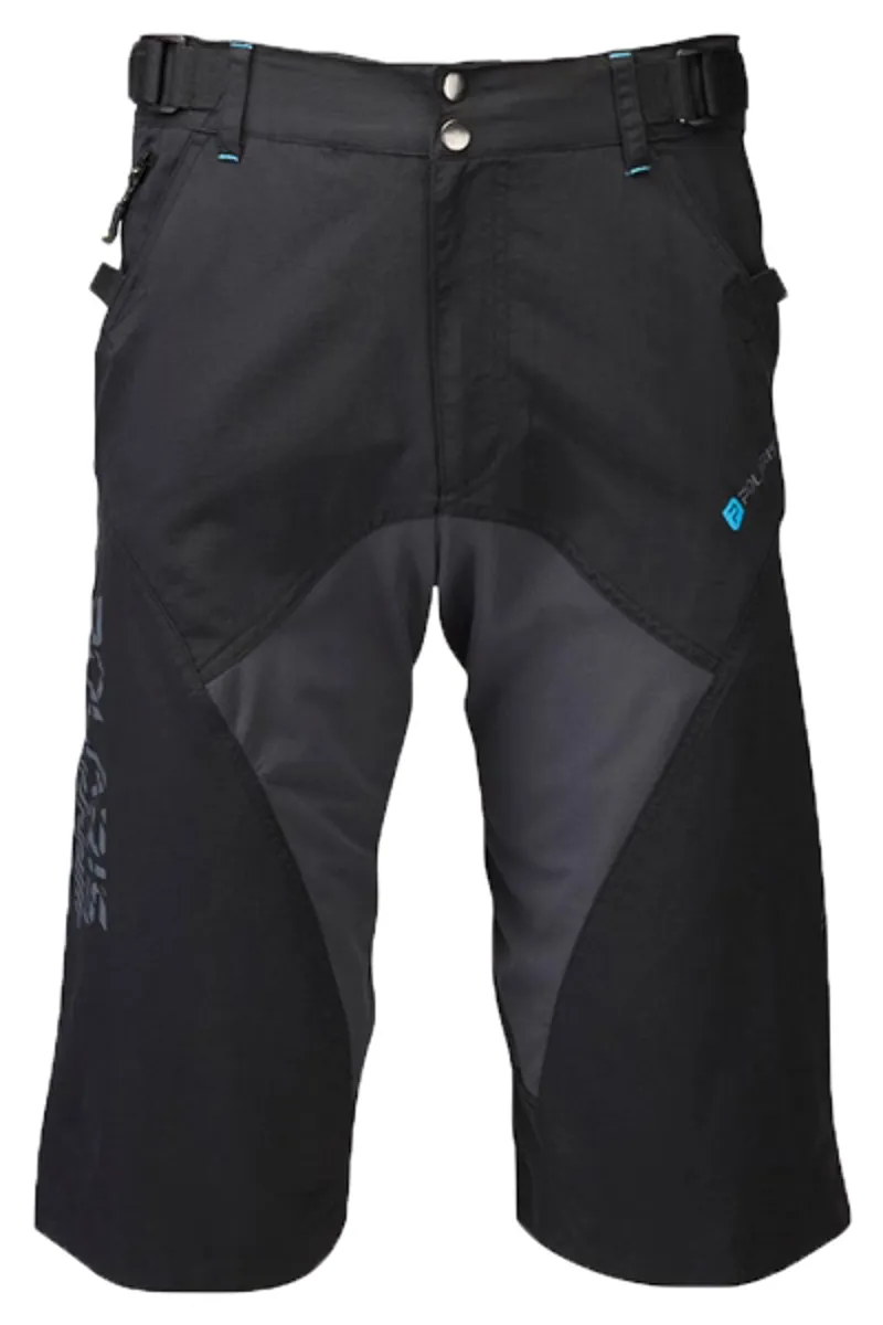 Polaris AM 500 Repel Windproof 3/4 Baggy Shorts - Black/Graphite/Cyan