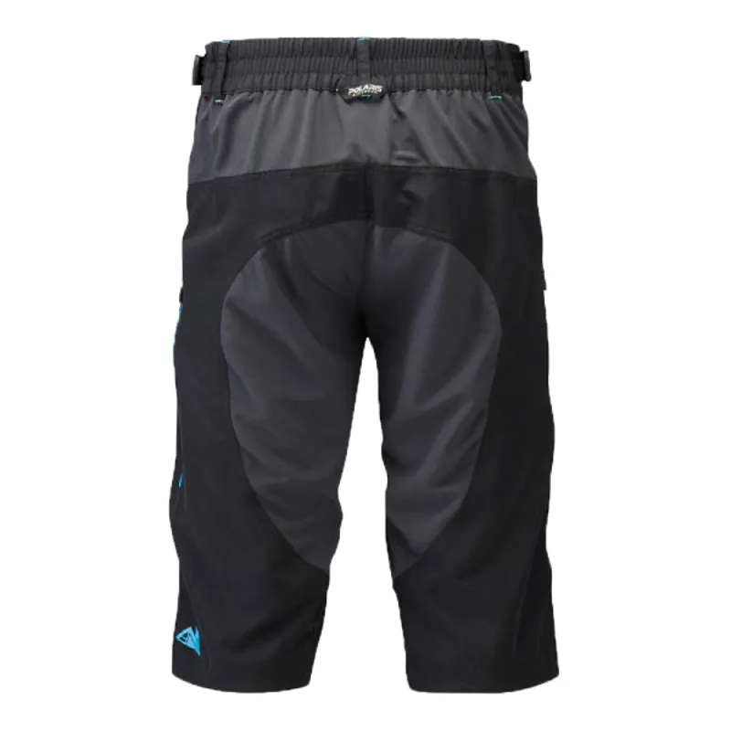 Polaris AM 500 Repel Windproof 3/4 Baggy Shorts - Black/Graphite/Cyan-1