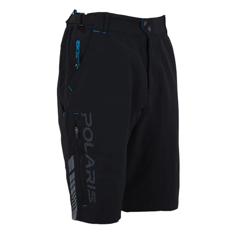 Polaris AM Descent Baggy Shorts - Black/Cyan-2