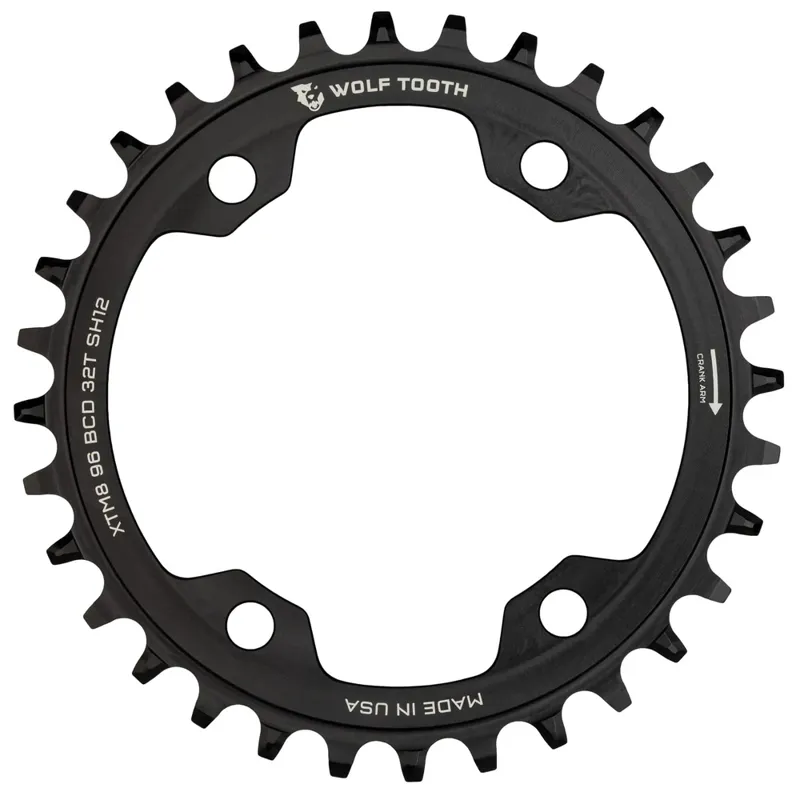 Wolf Tooth 96 BCD Shimano XT M8000 / SLX M7000 Drop Stop A Chainring-4