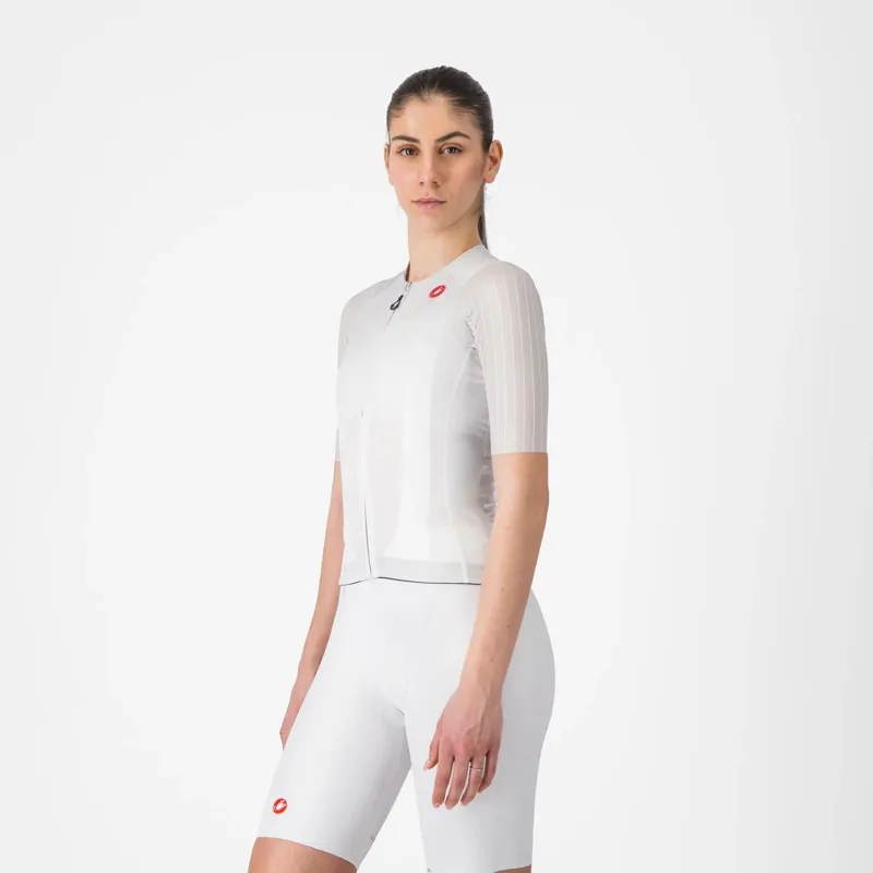 Castelli Aero Pro 8S Women's Short Sleeve Jersey - Silver Grey