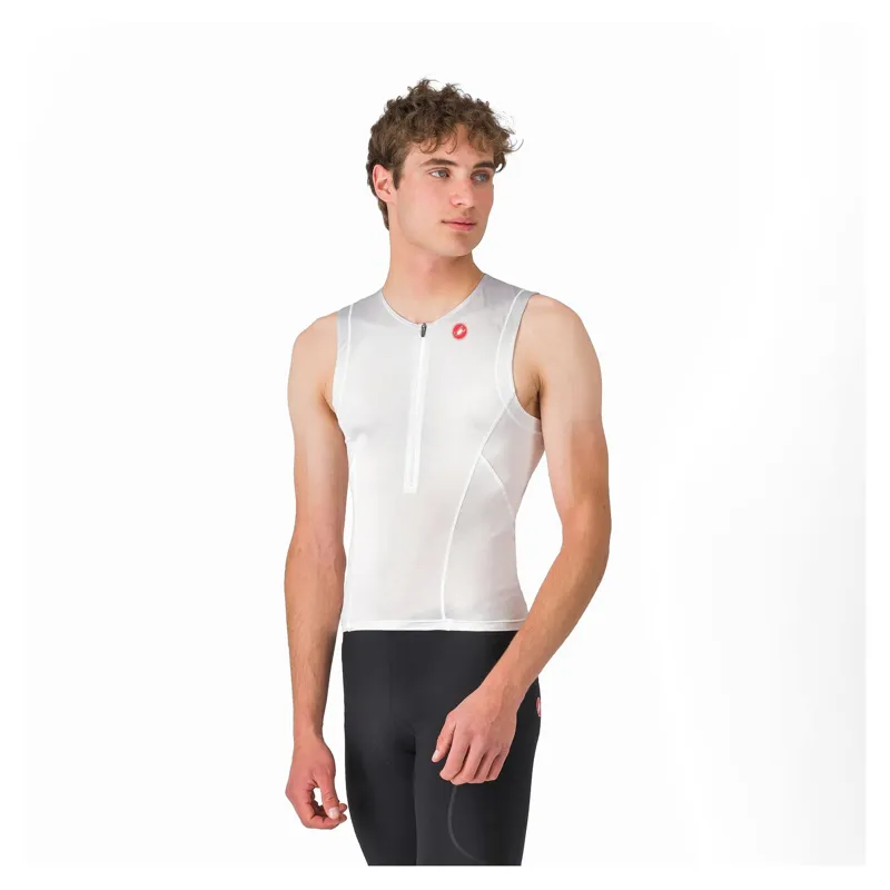 Castelli Free Speed 3 Men's Top - White/Silver Grey