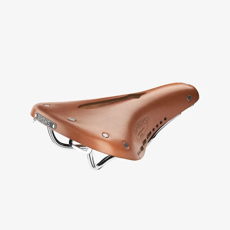 Brooks B17 Carved Short Ladies Saddle - 176mm - Honey