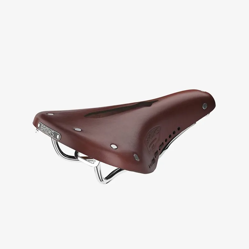 Brooks B17 Carved Short Ladies Saddle - 176mm - Brown