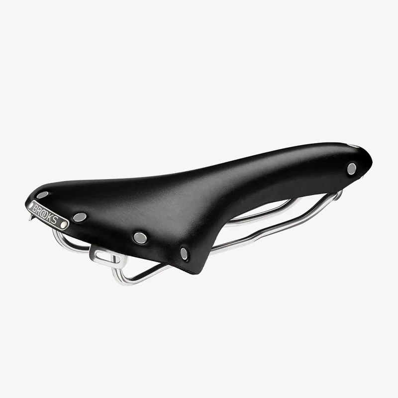 Brooks B15 Swallow Chrome Saddle - 153mm - Black