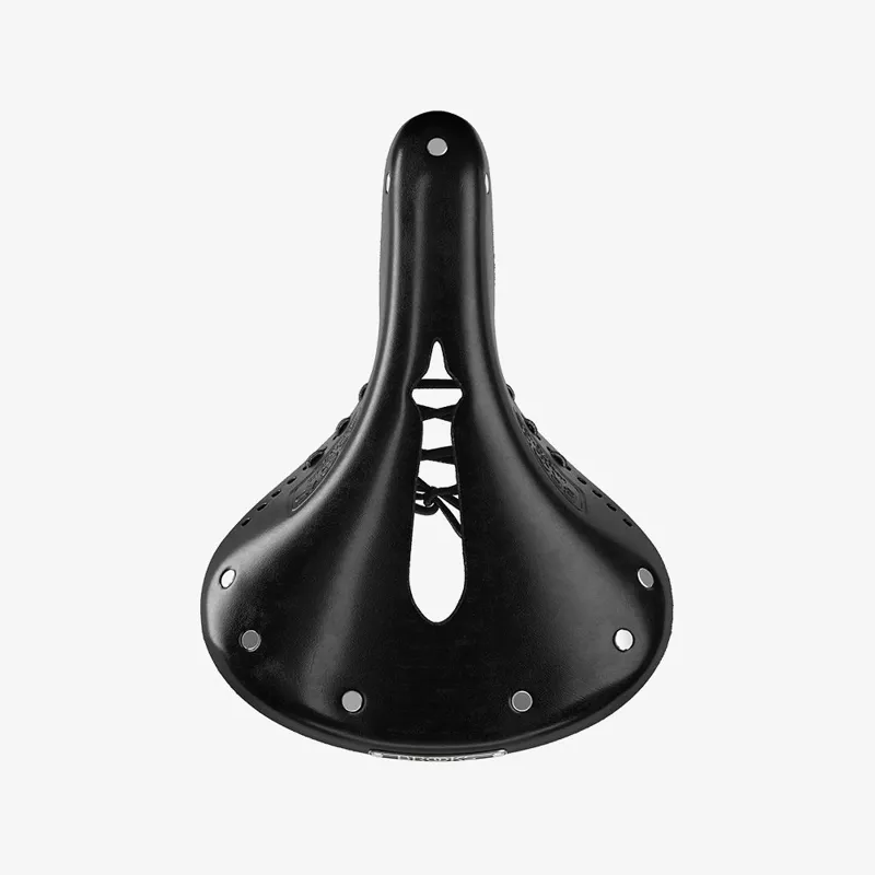 Brooks B17 Carved Short Ladies Saddle - 176mm - Black-1