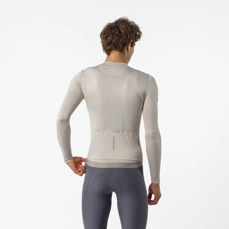 Castelli Espresso 2 Men's Long Sleeve Jersey - Silver Moon-1