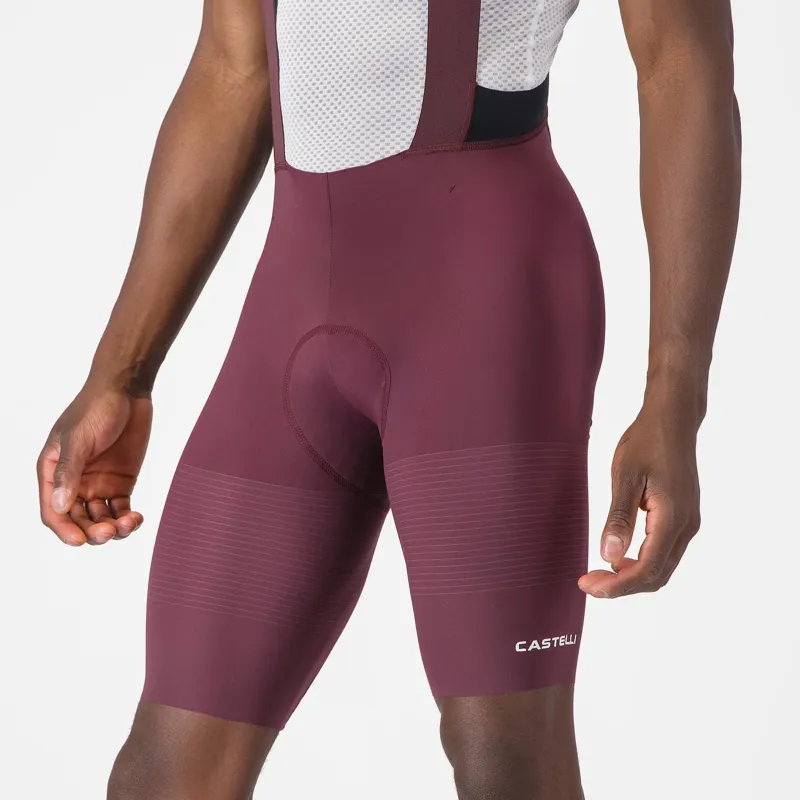 Castelli Premio Evo Men's Bib Shorts - Bordeaux/Winter Sky-2