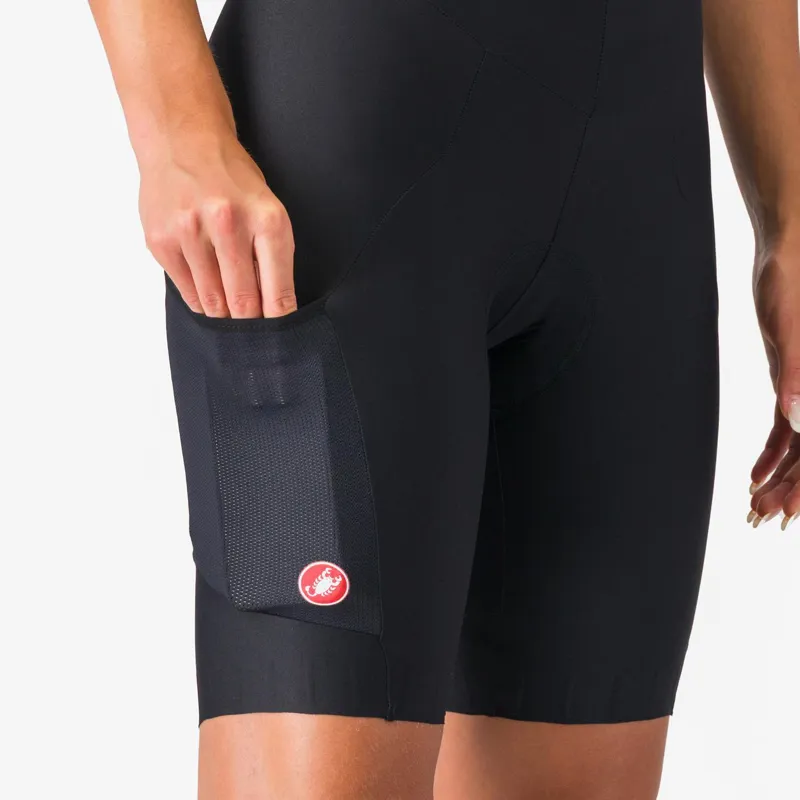 Castelli Unlimited Endurance DT Women's Bib Shorts - Black-4