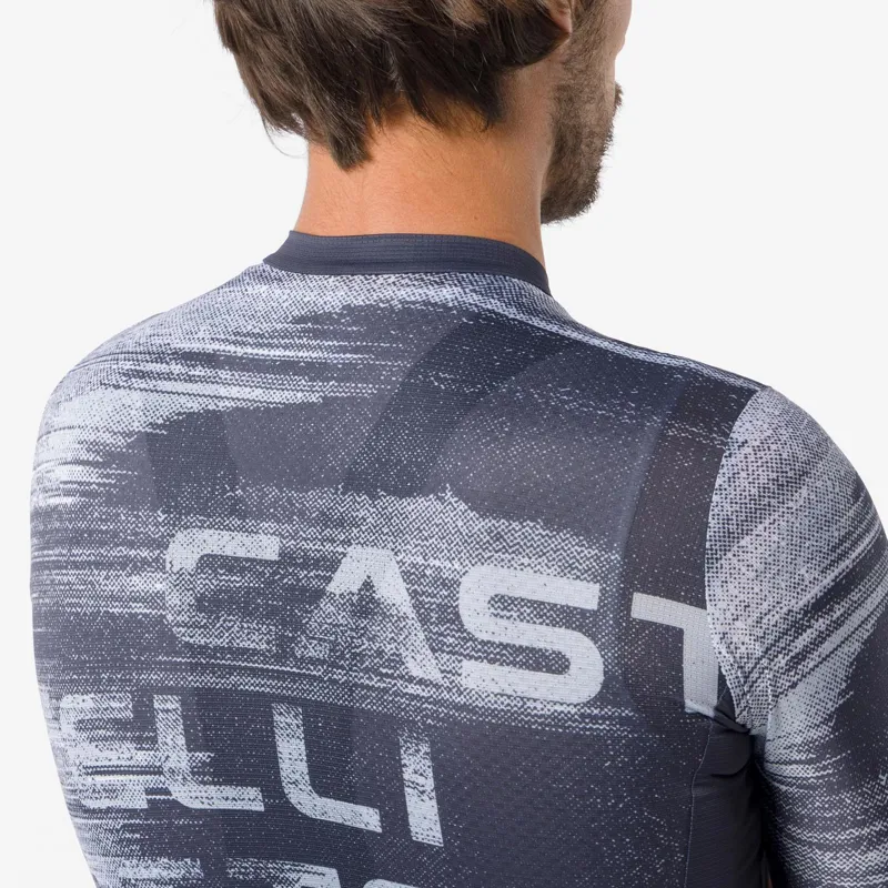 Castelli Stratus Logo Men's Short Sleeve Jersey - Twilight Blue/Winter Sky-2