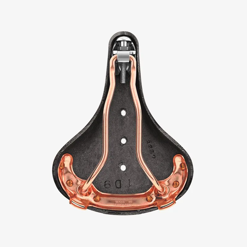 Brooks B17 Short Special Copper Ladies Saddle - 176mm - Black-2