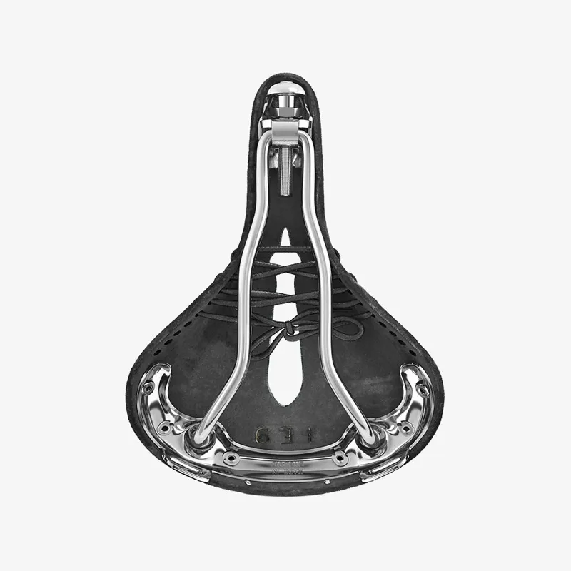 Brooks B17 Carved Short Ladies Saddle - 176mm - Black-2