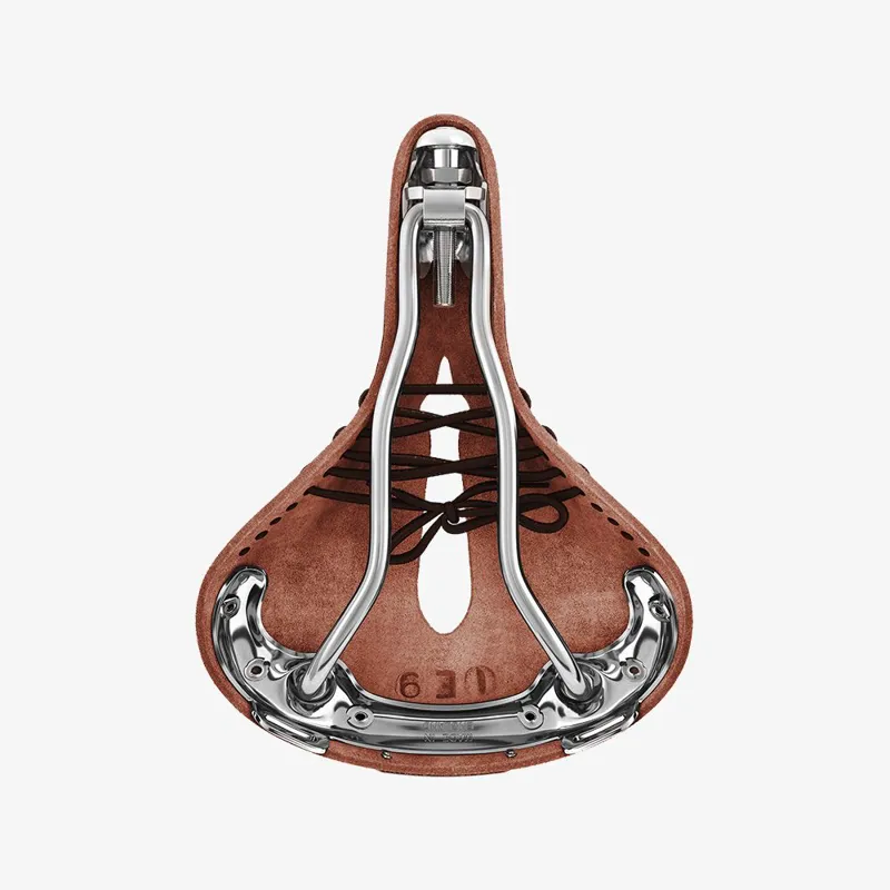 Brooks B17 Carved Short Ladies Saddle - 176mm - Brown-2