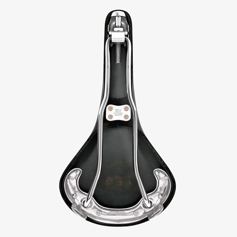 Brooks B15 Swallow Chrome Saddle - 153mm - Black-2
