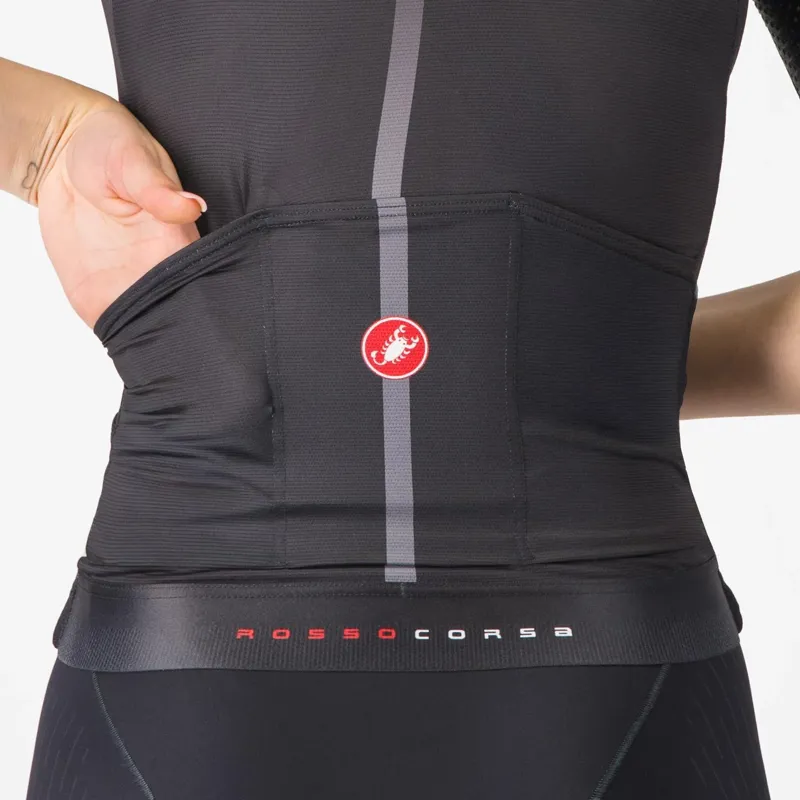 Castelli Aero Pro 8S Women's Short Sleeve Jersey - Black-3