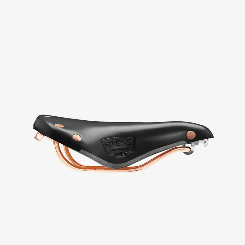 Brooks B17 Short Special Copper Ladies Saddle - 176mm - Black-3
