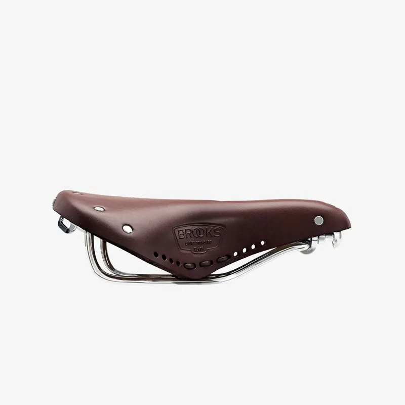 Brooks B17 Carved Short Ladies Saddle - 176mm - Brown-3