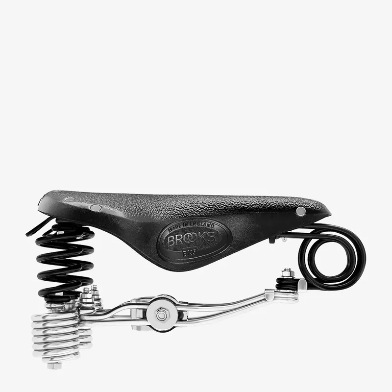 Brooks B135 Coiled Saddle - 210mm - Black-3
