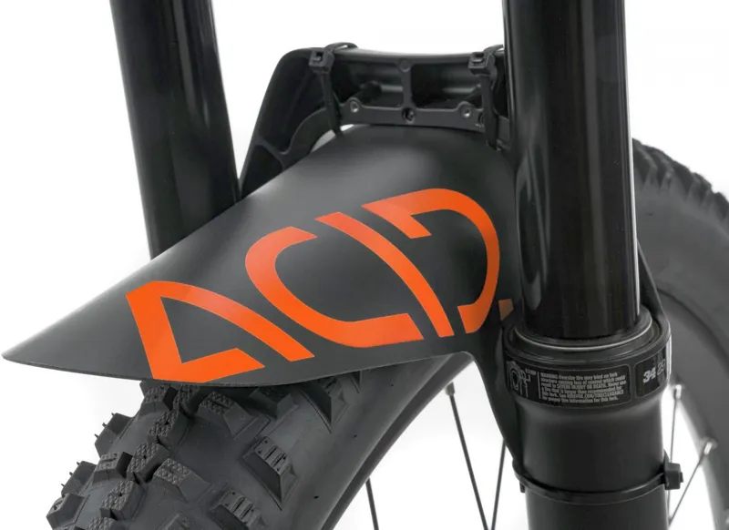 Cube Acid Downhill Front Mudguard - Black/Orange-1