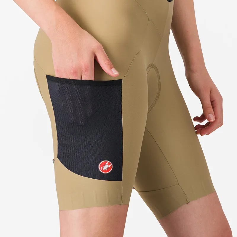 Castelli Unlimited Endurance DT Women's Bib Shorts - Elmwood/Black-4