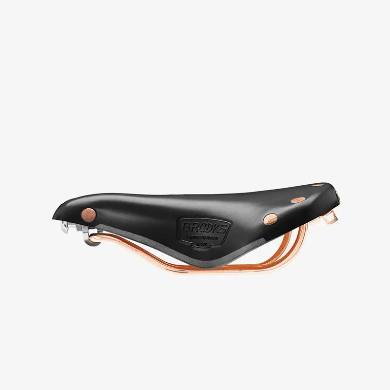 Brooks B17 Short Special Copper Ladies Saddle - 176mm - Black-4