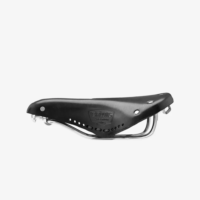 Brooks B17 Carved Short Ladies Saddle - 176mm - Black-4