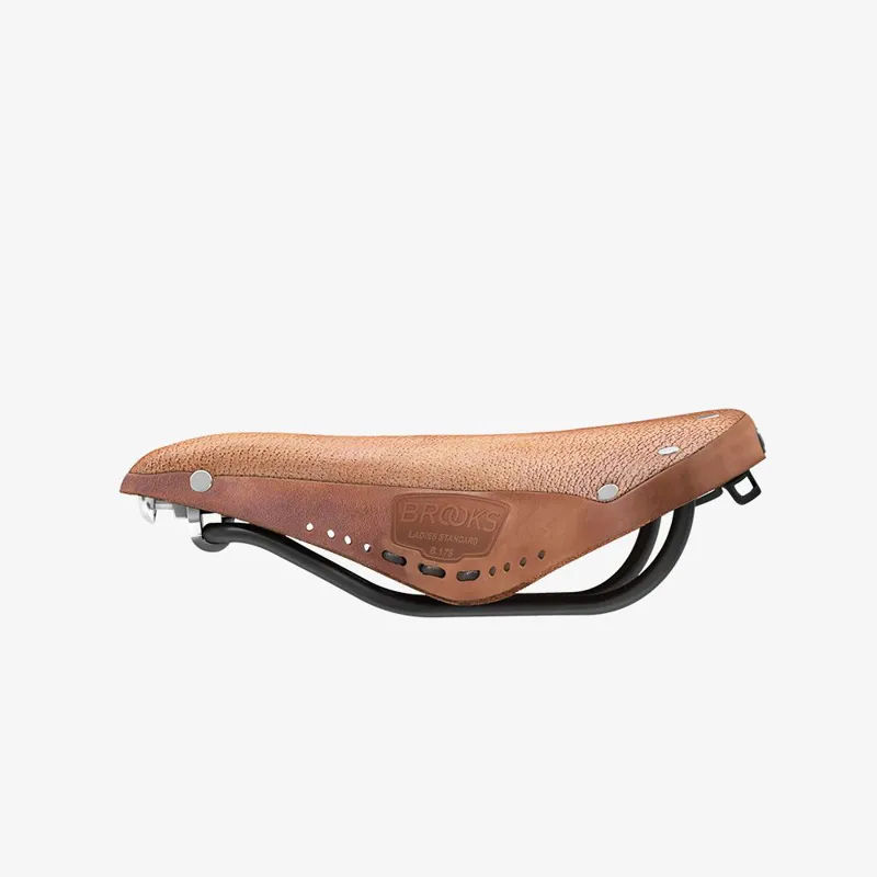 Brooks B17 Softened Short Ladies Saddle - 176mm - Dark Tan-4