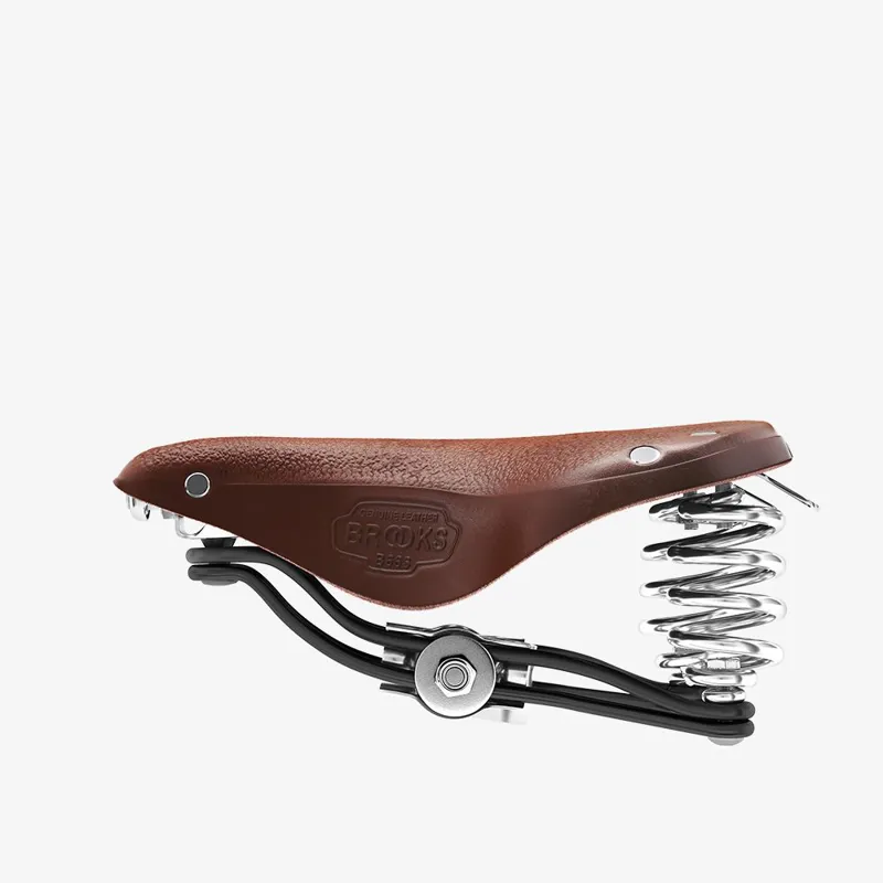 Brooks B66 Short Saddle - 205mm - Brown-4