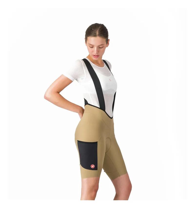 Castelli Unlimited Endurance DT Women's Bib Shorts - Elmwood/Black