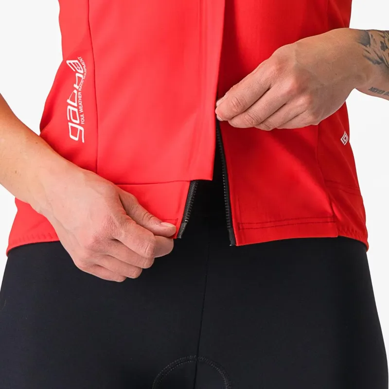 Castelli Gabba RoS 2 Women's Short Sleeve Jersey - Hibiscus/Silver Reflex-6