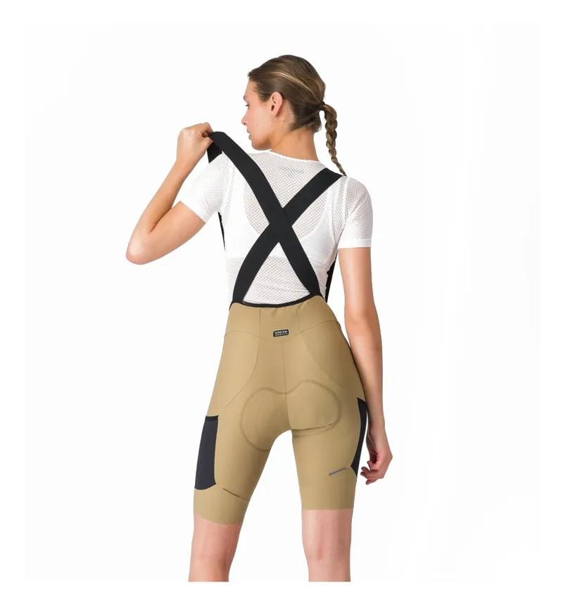 Castelli Unlimited Endurance DT Women's Bib Shorts - Elmwood/Black-1