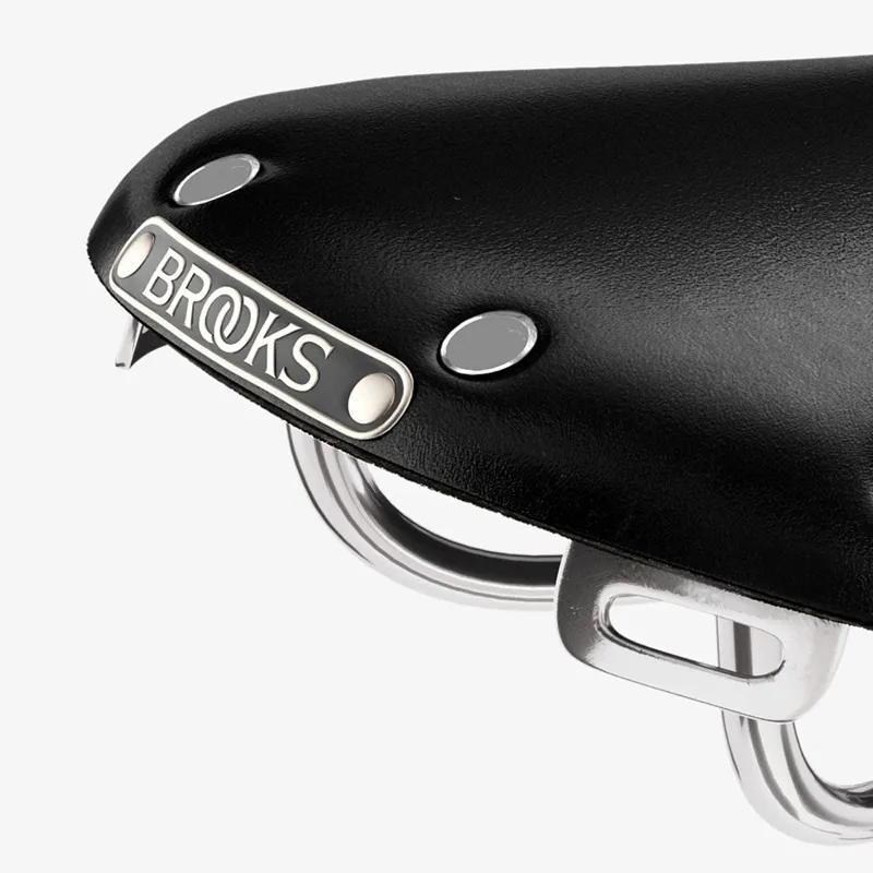 Brooks B15 Swallow Chrome Saddle - 153mm - Black-6
