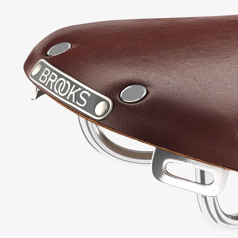 Brooks B15 Swallow Chrome Saddle - 153mm - Brown-6