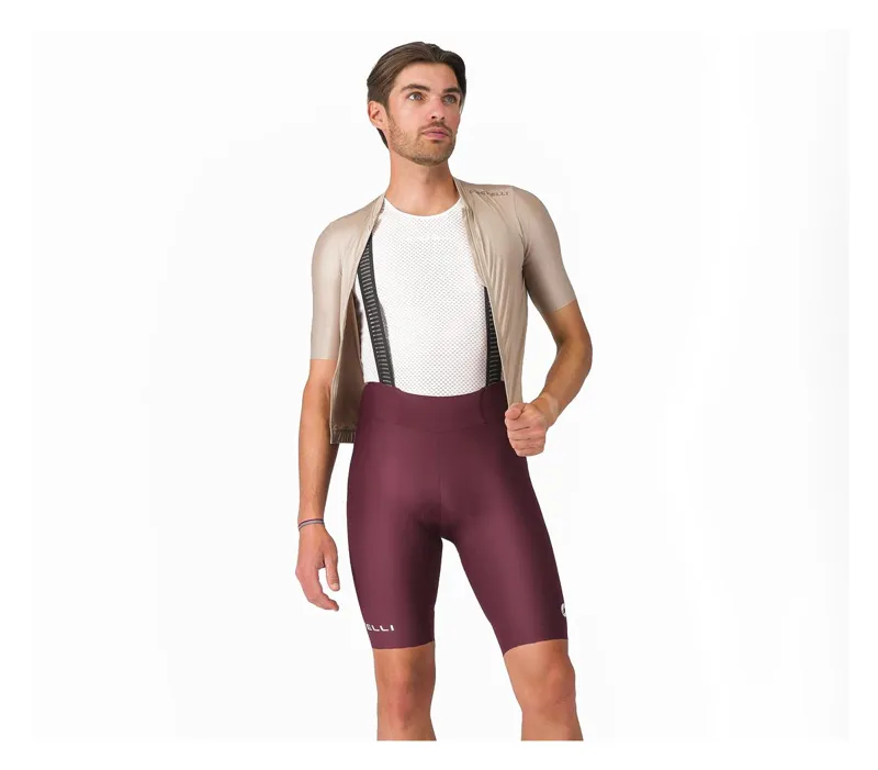 Castelli Espresso 2 Men's Bib Shorts - Deep Bordeaux